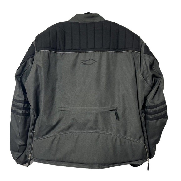 Power Trip Motorcycle 3XL Polyester Jacket Armored Padded Back Elbows Black - Picture 2 of 12